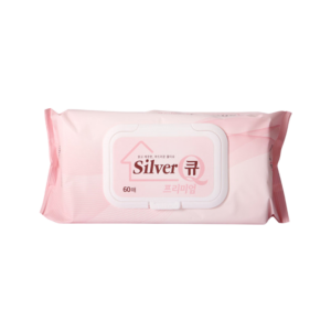 실버큐 엠보싱 프리미엄 물티슈 핑크